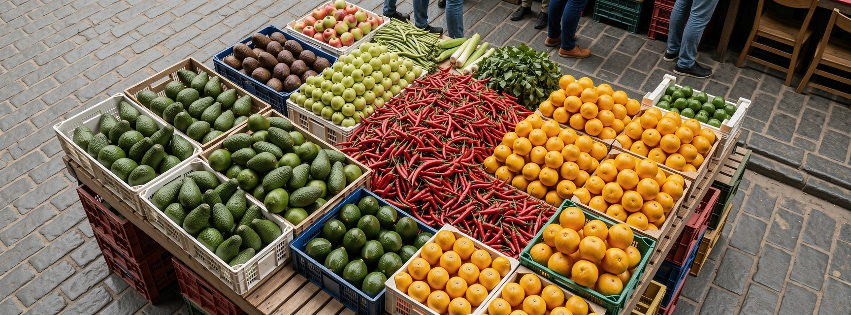 Mercado de alimentos frescos